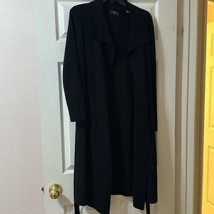 Tahari Black Long Cardigan